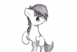 Size: 3000x2000 | Tagged: safe, artist:luneinspace, imported from derpibooru, oc, earth pony, bent legs, bipedal, male, monochrome, on hind legs, simple background, sketch, white background