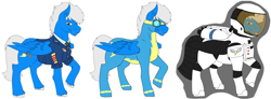 Size: 5727x2103 | Tagged: safe, artist:solex, imported from derpibooru, oc, oc only, oc:jetstream, oc:solex, pegasus, pony, astronaut, clothes, dress uniform, flight suit, male, solo, spacesuit, stallion, uniform, wings, wonderbolts