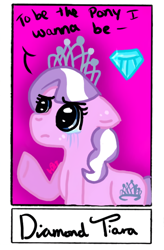 Size: 710x1080 | Tagged: safe, alternate version, artist:vassy.draws, imported from derpibooru, diamond tiara, earth pony, pony, bust, crying, diamond, female, filly, frown, jewelry, raised hoof, solo, tiara, underhoof