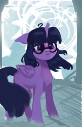 Size: 2660x4096 | Tagged: safe, artist:hierozaki, artist:isagat7, imported from derpibooru, twilight sparkle, alicorn, pony, female, glasses, solo, twilight sparkle (alicorn)