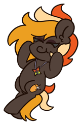 Size: 700x1080 | Tagged: safe, artist:threetwotwo32232, imported from derpibooru, oc, oc only, oc:bright amber, earth pony, pony, female, mare, simple background, solo, transparent background