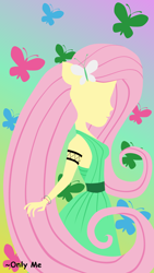 Size: 1500x2669 | Tagged: safe, artist:onlymeequestrian, imported from derpibooru, fluttershy, equestria girls, female, minimalist, modern art, solo, wallpaper