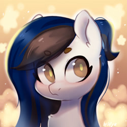 Size: 1000x1000 | Tagged: safe, artist:colorfulcolor233, artist:oofycolorful, imported from derpibooru, oc, oc only, pony, bust, solo