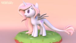 Size: 1600x900 | Tagged: safe, artist:regendary, imported from derpibooru, oc, oc only, alicorn, pony, 3d, female, mare, solo