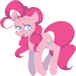 Size: 4300x4345 | Tagged: safe, artist:hellscrossing, imported from derpibooru, pinkie pie, earth pony, pony, :p, absurd resolution, cute, diapinkes, female, heart eyes, simple background, solo, tongue out, transparent background, wingding eyes