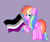 Size: 2740x2313 | Tagged: safe, artist:circuspaparazzi5678, imported from derpibooru, oc, oc only, oc:rainbow splash, pegasus, pony, asexual, asexual pride flag, base used, blue eyes, female, mare, multicolored hair, pride, pride flag, pride month, rainbow hair, solo