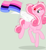 Size: 2208x2392 | Tagged: safe, artist:circuspaparazzi5678, imported from derpibooru, oc, oc only, oc:cupid swirls, pegasus, pony, base used, curly hair, heart on hair, omnisexual, omnisexual pride flag, ponytail, pride, pride flag, pride month, smiling, solo, white wings