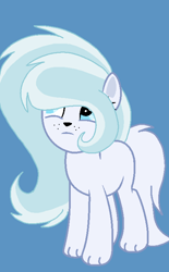 Size: 459x742 | Tagged: safe, artist:circuspaparazzi5678, imported from derpibooru, oc, oc only, oc:arctic breeze, arctic fox, earth pony, fox, pony, arctic chills, arctic fox pony, base used, paws, solo