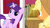 Size: 1280x720 | Tagged: safe, edit, edited screencap, imported from derpibooru, screencap, applejack, starlight glimmer, earth pony, unicorn, harvesting memories, spoiler:harvesting memories, spoiler:mlp friendship is forever, alternate hairstyle, faic, female, mane swap, mare, smirk, starlight sparkle, sweet apple acres, twiface, wrong neighborhood