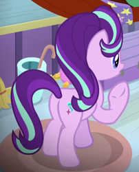 Size: 385x477 | Tagged: safe, imported from derpibooru, screencap, starlight glimmer, pony, a horse shoe-in, butt, cropped, female, plot, solo