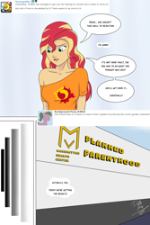 Size: 1000x1500 | Tagged: safe, artist:deltalima, imported from derpibooru, sunset shimmer, comic:dickhead shimmer 2, equestria girls, comic, dialogue, offscreen character, planned parenthood