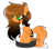 Size: 2300x2021 | Tagged: safe, artist:lazuli, artist:mint-light, imported from derpibooru, oc, oc only, pegasus, pony, clothes, ear piercing, earring, eye clipping through hair, eyeshadow, jewelry, makeup, pegasus oc, piercing, ponies riding roombas, riding, roomba, scarf, simple background, sitting, smiling, solo, text, transparent background, wings