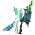 Size: 900x900 | Tagged: safe, artist:cakehooves, imported from derpibooru, queen chrysalis, oc, oc only, oc:papillon, changeling, flutter pony, magic, simple background, solo, transparent background