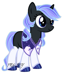 Size: 1700x2000 | Tagged: safe, artist:lazuli, artist:mint-light, imported from derpibooru, oc, pony, unicorn, clothes, eyelashes, hoof polish, horn, simple background, smiling, transparent background, unicorn oc