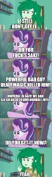 Size: 500x1686 | Tagged: safe, edit, edited screencap, imported from derpibooru, screencap, starlight glimmer, wallflower blush, equestria girls, comic, fanfic art, screencap comic, vulgar