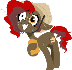 Size: 885x859 | Tagged: safe, artist:nootaz, imported from derpibooru, oc, oc only, pony, simple background, solo, stressed, transparent background