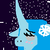 Size: 50x50 | Tagged: safe, artist:askponyantarctica, imported from derpibooru, pony, unicorn, antarctica, bust, hetalia, horn, night, picture for breezies, solo, stars