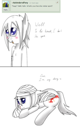 Size: 1516x2404 | Tagged: safe, artist:askponybrandenburg, imported from derpibooru, pegasus, pony, ask, bandage, brandenburg, dialogue, female, hetalia, mare, ms paint, ponified