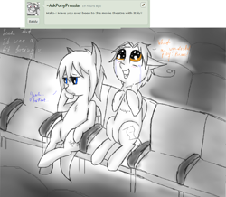 Size: 1640x1428 | Tagged: safe, artist:askponybrandenburg, imported from derpibooru, pegasus, pony, ask, brandenburg, dialogue, female, hetalia, italy, mare, ponified, sitting, theater