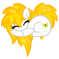 Size: 300x300 | Tagged: safe, artist:shadobabe, imported from derpibooru, oc, oc only, oc:fortune flair, earth pony, pony, base used, cute, earth pony oc, eyes closed, heart, heart pony, simple background, solo, transparent background