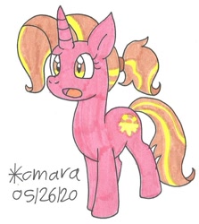 Size: 788x883 | Tagged: safe, artist:cmara, imported from derpibooru, luster dawn, pony, unicorn, the last problem, confused, female, mare, solo, traditional art