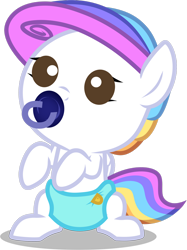 Size: 1280x1710 | Tagged: safe, artist:helenosprime, imported from derpibooru, oc, oc only, oc:helenos, pony, baby, baby pony, pacifier, simple background, solo, transparent background