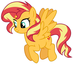 Size: 4900x4400 | Tagged: safe, artist:emeraldblast63, imported from derpibooru, sunset shimmer, pegasus, pony, cute, female, mare, pegasus sunset shimmer, race swap, shimmerbetes, simple background, solo, transparent background