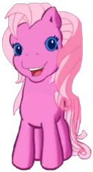 Size: 456x847 | Tagged: safe, artist:logan jones, edit, edited screencap, editor:logan jones, imported from derpibooru, screencap, pinkie pie (g3), background removed, cute, female, g3, g3 diapinkes, looking at you, open mouth, simple background, smiling, transparent background, vector