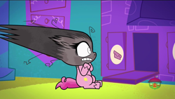 Size: 1280x720 | Tagged: safe, imported from derpibooru, screencap, pinkie pie, earth pony, pony, my little pony: pony life, princess probz, spoiler:pony life s01e01, burned, female, g4.5, mare, solo