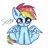 Size: 598x574 | Tagged: safe, artist:starflashing twinkle, imported from derpibooru, rainbow dash, pegasus, pony, :3, cute, dashabetes, ear fluff, female, open mouth, simple background, sitting, solo, white background, wings