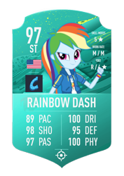 Size: 620x874 | Tagged: safe, imported from derpibooru, rainbow dash, equestria girls, eqg promo pose set, female, fifa, fifa ultimate team, football, fut draft, simple background, solo, sports, transparent background