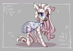 Size: 1280x906 | Tagged: safe, artist:shore2020, imported from derpibooru, oc, oc only, pony, zebra, clothes, female, jewelry, mare, necklace, see-through, solo, zebra oc