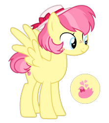 Size: 1484x1669 | Tagged: safe, artist:sandwichbuns, imported from derpibooru, oc, oc only, oc:songbird, pegasus, pony, female, hat, magical lesbian spawn, mare, offspring, parent:kerfuffle, parent:torque wrench, simple background, solo, transparent background