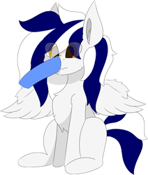 Size: 5426x6409 | Tagged: safe, artist:skylarpalette, imported from derpibooru, oc, oc only, oc:swift, pegasus, pony, big ears, boop, fluffy, fluffy mane, male, pegasus oc, pegasus wings, shocked, shocked expression, short tail, simple background, simple shading, sitting, solo focus, spread wings, stallion, transparent background, wings