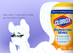 Size: 1004x728 | Tagged: safe, artist:nootaz, imported from derpibooru, oc, oc:cloroxie, object pony, original species, pony, clorox, i can't believe it's not badumsquish, ponified