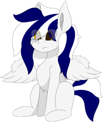 Size: 5426x6409 | Tagged: safe, alternate version, artist:skylarpalette, imported from derpibooru, oc, oc only, oc:swift, pegasus, pony, big ears, chest fluff, crying, fluffy, male, pegasus oc, pegasus wings, sad, scrunch, scrunched muzzle, scrunchy face, simple background, simple shading, sitting, solo, spread wings, stallion, transparent background, wings