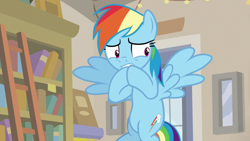 Size: 1920x1080 | Tagged: safe, imported from derpibooru, screencap, rainbow dash, pony, daring doubt, female, solo