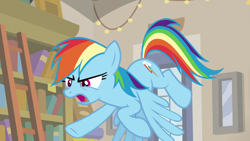 Size: 1920x1080 | Tagged: safe, imported from derpibooru, screencap, rainbow dash, pony, daring doubt, female, solo