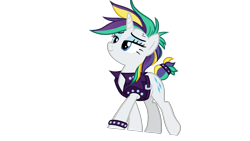 Size: 1920x1080 | Tagged: safe, edit, edited screencap, imported from derpibooru, screencap, rarity, alternate hairstyle, not a vector, punk, raripunk, simple background, transparent background