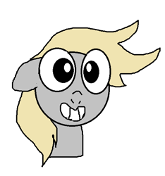 Size: 554x592 | Tagged: safe, artist:buttercupsaiyan, imported from derpibooru, derpy hooves, doodle, drawfriend, googly eyes, ms paint