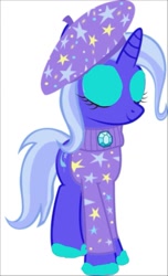 Size: 799x1311 | Tagged: artist needed, source needed, useless source url, safe, imported from derpibooru, trixie, pony, female, hat, simple background, solo, white background