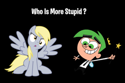 Size: 2032x1348 | Tagged: safe, imported from derpibooru, derpy hooves, beware of duck, bronybait, cosmo, op is a duck, op is trying to start shit, the fairly oddparents
