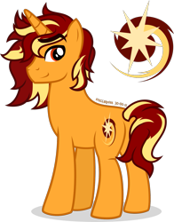 Size: 1105x1411 | Tagged: safe, artist:stellardusk, imported from derpibooru, oc, oc:starset dazzle, unicorn, cutie mark, male, simple background, stallion, transparent background, vector