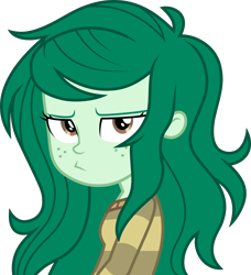 Size: 6000x6579 | Tagged: safe, artist:twilirity, imported from derpibooru, wallflower blush, equestria girls, equestria girls series, forgotten friendship, absurd resolution, clothes, female, freckles, pouting, simple background, solo, sweater, transparent background, unamused, vector, wallflower blush is not amused