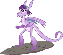 Size: 4601x4000 | Tagged: safe, artist:melisareb, imported from derpibooru, prominence, dragon, shadow play, .svg available, absurd resolution, background dragon, cute, dragoness, female, inkscape, looking up, promibetes, simple background, smiling, solo, surfboard, transparent background, vector