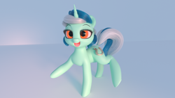 Size: 1920x1080 | Tagged: safe, artist:santiblocks, imported from derpibooru, lyra heartstrings, pony, 3d, female, solo