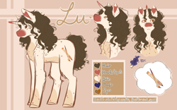 Size: 2267x1417 | Tagged: safe, artist:enghelkitten, imported from derpibooru, oc, oc only, oc:lu, pony, unicorn, female, mare, reference sheet, solo