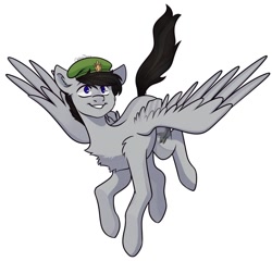 Size: 1024x981 | Tagged: safe, artist:chibadeer, imported from derpibooru, oc, oc only, pegasus, pony, hat, solo