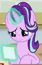 Size: 372x576 | Tagged: safe, imported from derpibooru, screencap, starlight glimmer, pony, unicorn, a horse shoe-in, cropped, female, magic, magic aura, mare, solo, telekinesis