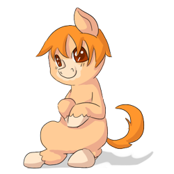 Size: 400x400 | Tagged: safe, artist:ask-pony-gerita, imported from derpibooru, earth pony, pony, colored hooves, colt, hetalia, ireland, male, ponified, simple background, smiling, solo, transparent background